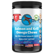 WIZARDPET WILD ALASKAN SALMON & KRILL OIL OMEGA CHEWS