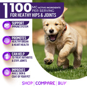 WIZARDPET SENIOR HEMP HIP & JOINT SUPPLEMENT 90 CHEWS